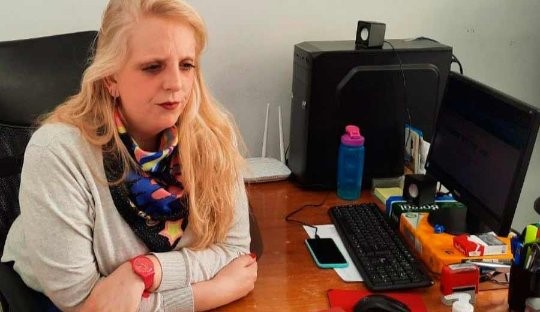 Lucrecia Bravo, subsecretaria de Pesca en Santa Cruz. 